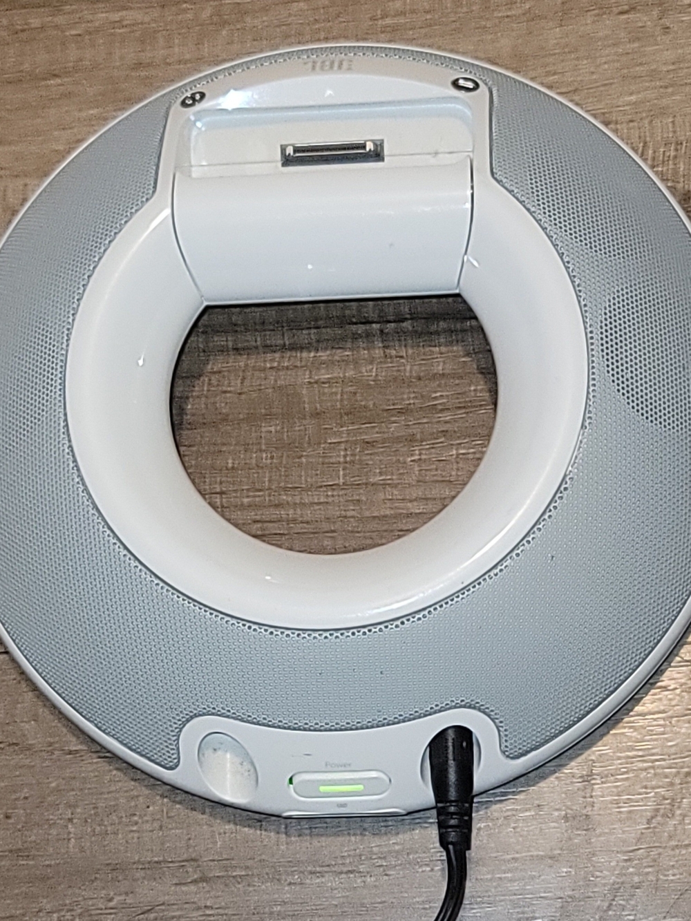 JBL on Stage ll Tead-48-180800  Ipod Speaker Dock White/Gray Works W/ Power Cord